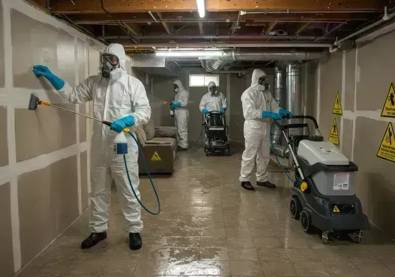 Basement Moisture Removal and Structural Drying process in Columbine, CO